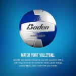 Baden Match Point Cushioned Synthetic LeatherOutdoor Recreation Backyard Volleyball + College Camp Ball All Ages Official Size 5 - Image 2