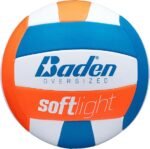 Baden | Softlight VXT2 | No Sting FlexFoam Cover | Youth Oversized Training Volleyball | K-5 Youth Players | 20% Larger + Lighter | Orange/Blue/White | Official Ball of BYOP - Image 2