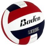 Baden Lexum Comp Official Size 5 Advanced Microfiber Composite Game Volleyball, Red/White/Navy - Image 3