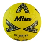 Ultimatch One Football Mitre Yellow Black Match Ball - Image 2
