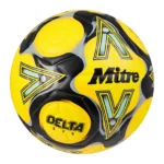 Delta Evo Football Yellow/Black Mitre Match Ball - Image 4