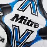 Mitre Delta One 24 Football White/Black/Blue Match Ball - Image 5