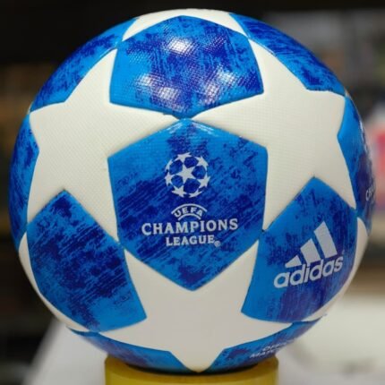 Adidas Football Champions League 2018 Final Match Ball White Blue professional UEFA design with precision control and durable build